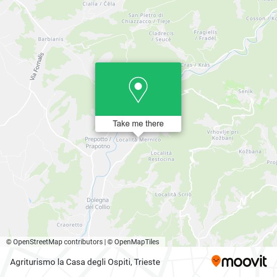 Agriturismo la Casa degli Ospiti map
