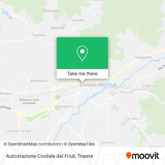 Autostazione-Cividale del Friuli map