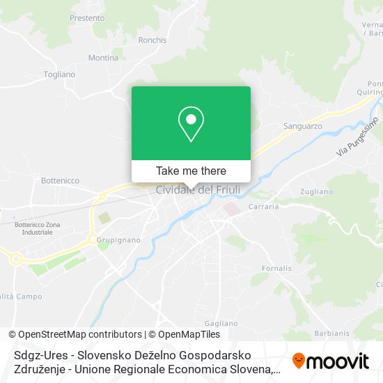 Sdgz-Ures - Slovensko Deželno Gospodarsko Združenje - Unione Regionale Economica Slovena map