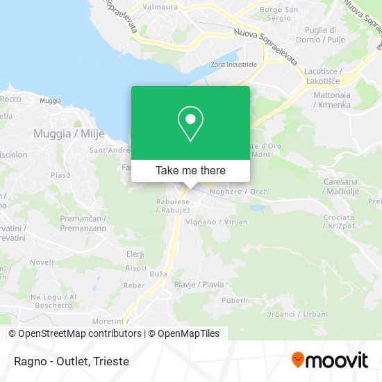 Ragno - Outlet map