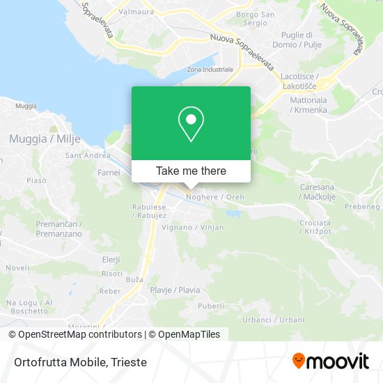 Ortofrutta Mobile map