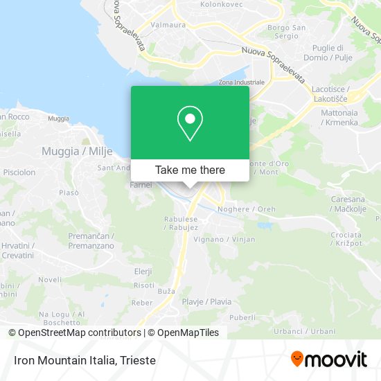 Iron Mountain Italia map