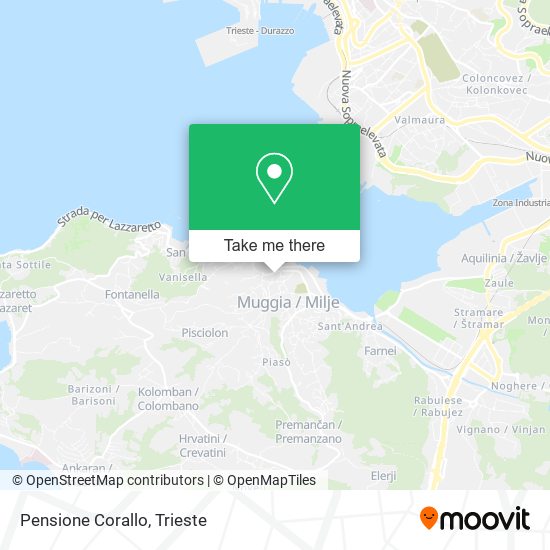 Pensione Corallo map
