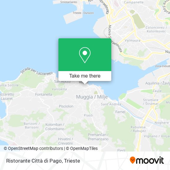 Ristorante Città di Pago map
