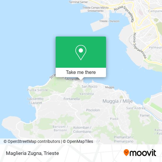 Maglieria Zugna map