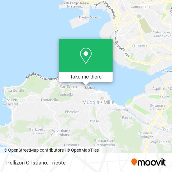Pellizon Cristiano map