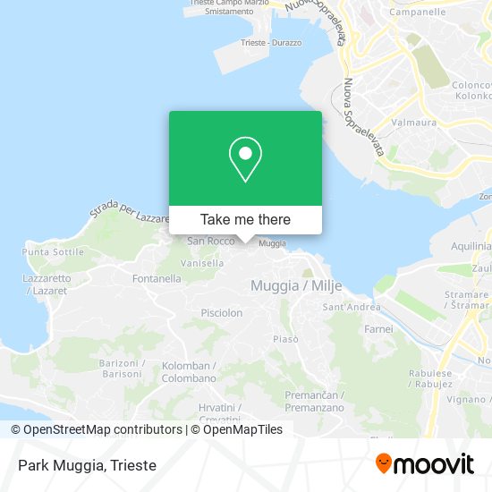 Park Muggia map