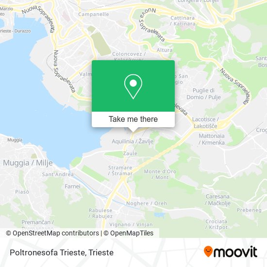 Poltronesofa Trieste map