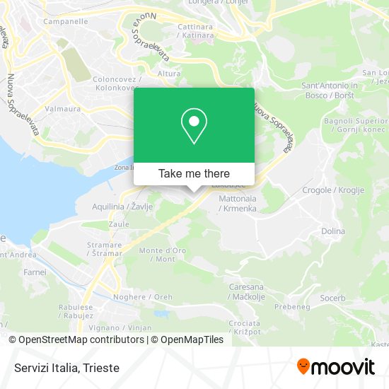Servizi Italia map
