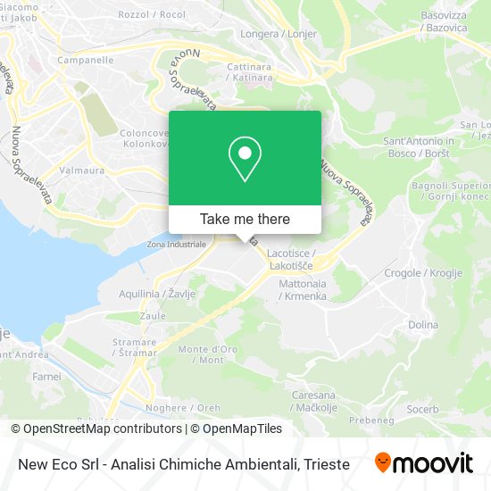 New Eco Srl - Analisi Chimiche Ambientali map