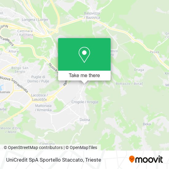 UniCredit SpA Sportello Staccato map