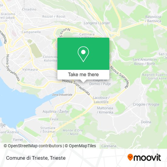 Comune di Trieste map