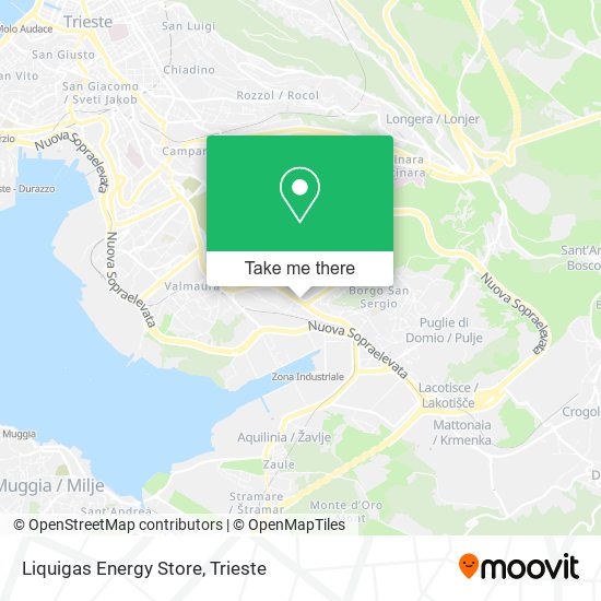 Liquigas Energy Store map