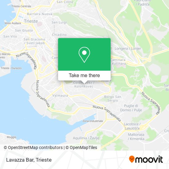 Lavazza Bar map