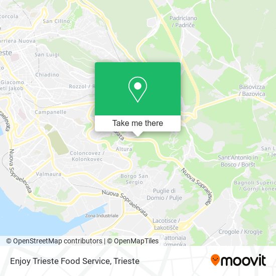 Enjoy Trieste Food Service map
