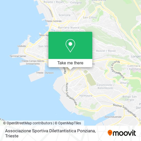 Associazione Sportiva Dilettantistica Ponziana map