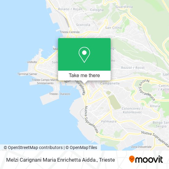 Melzi Carignani Maria Enrichetta Aidda. map