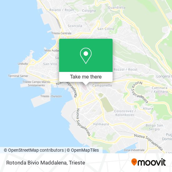 Rotonda Bivio Maddalena map