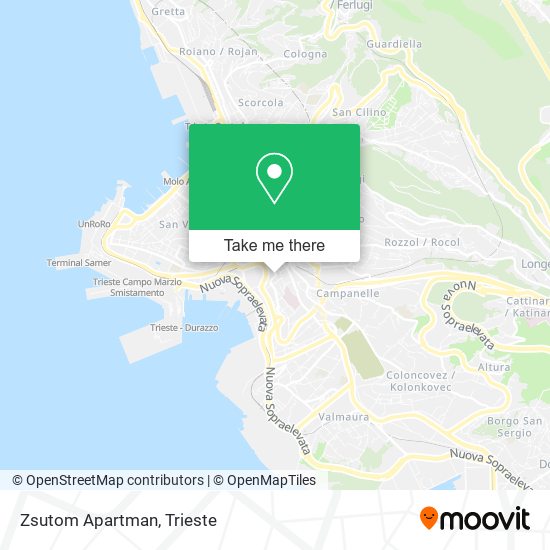 Zsutom Apartman map