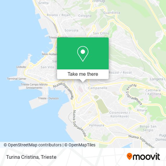 Turina Cristina map