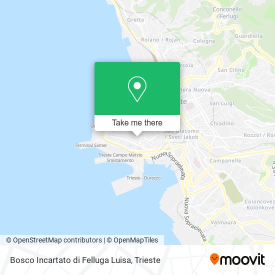 Bosco Incartato di Felluga Luisa map