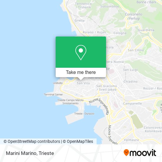 Marini Marino map