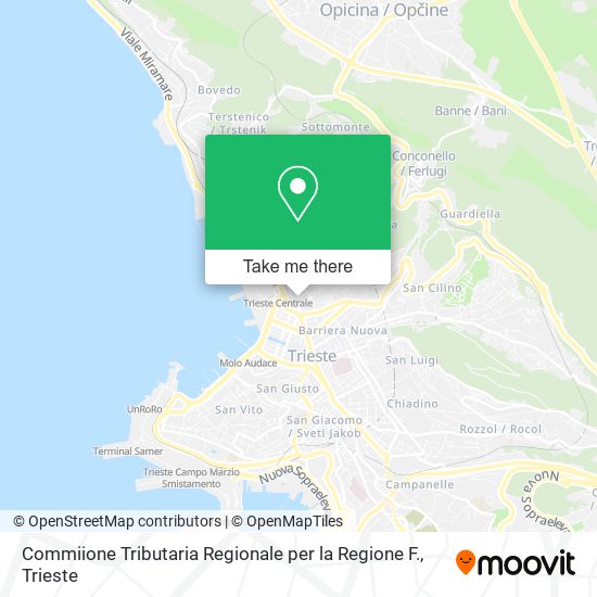 Commiione Tributaria Regionale per la Regione F. map