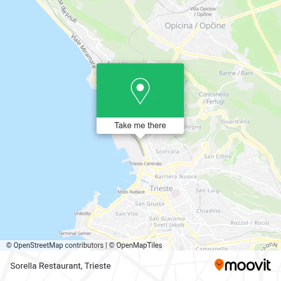 Sorella Restaurant map