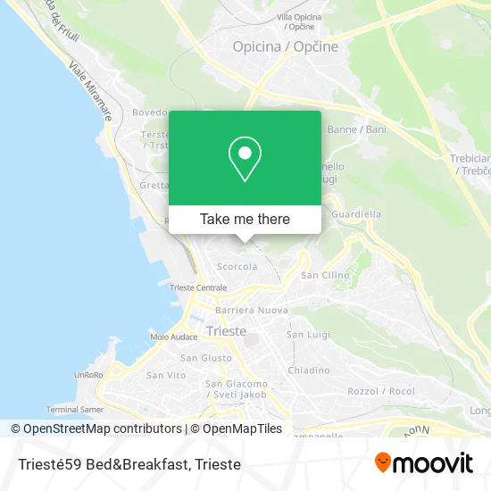 Triesté59 Bed&Breakfast map