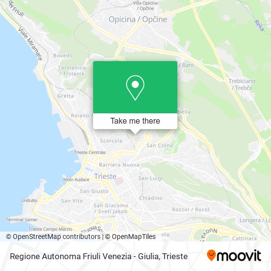 Regione Autonoma Friuli Venezia - Giulia map