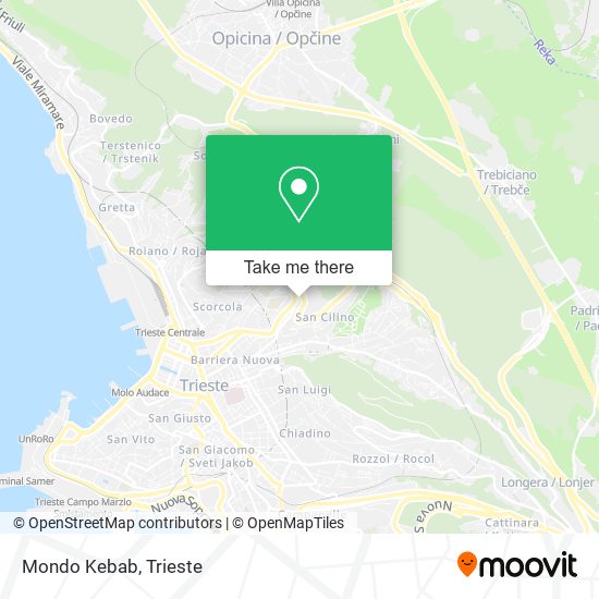 Mondo Kebab map