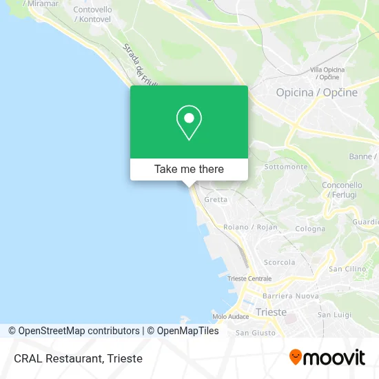 CRAL Restaurant map