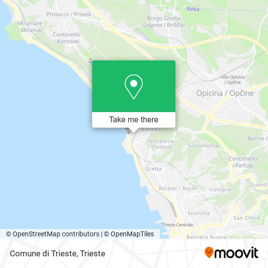 Comune di Trieste map