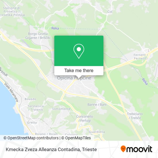 Kmecka Zveza Alleanza Contadina map