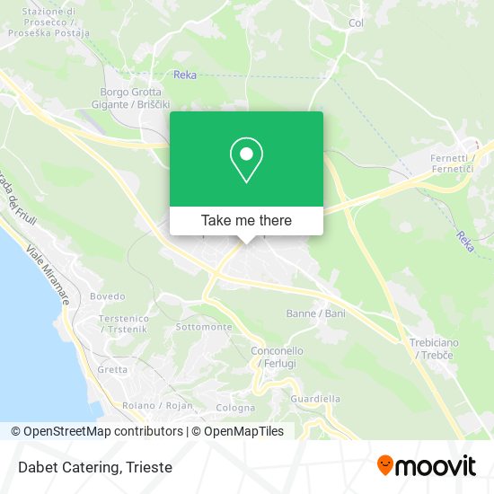Dabet Catering map