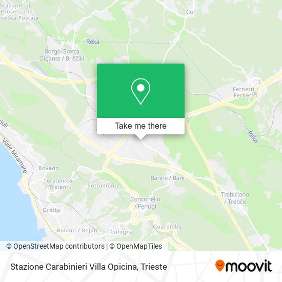 Stazione Carabinieri Villa Opicina map