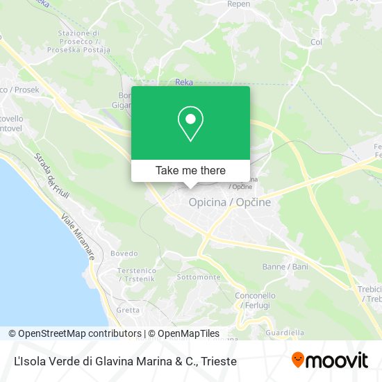 L'Isola Verde di Glavina Marina & C. map