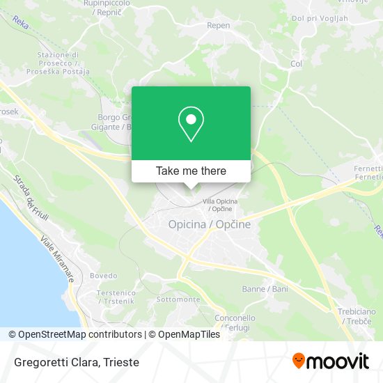 Gregoretti Clara map