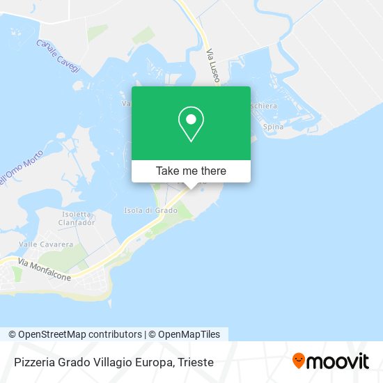 Pizzeria Grado Villagio Europa map