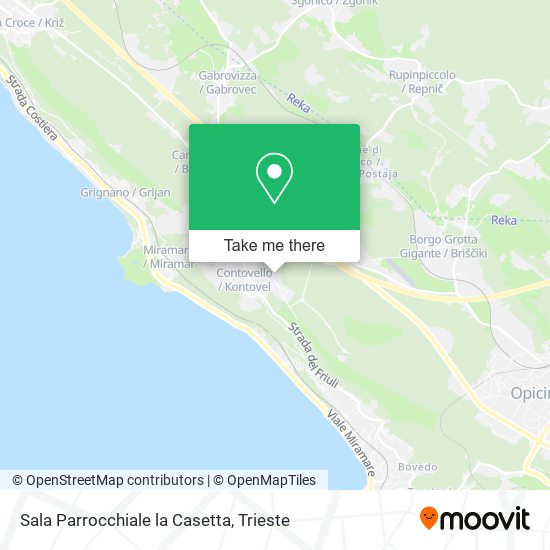 Sala Parrocchiale la Casetta map