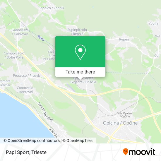 Papi Sport map