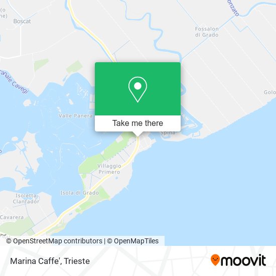 Marina Caffe' map