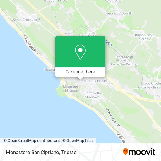 Monastero San Cipriano map