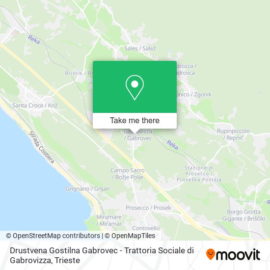 Drustvena Gostilna Gabrovec - Trattoria Sociale di Gabrovizza map