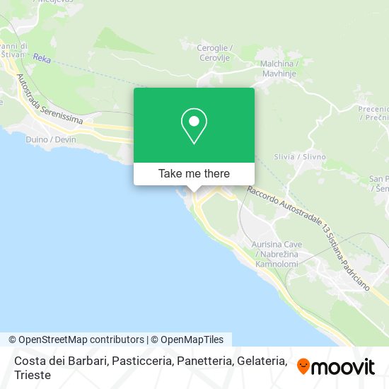 Costa dei Barbari, Pasticceria, Panetteria, Gelateria map