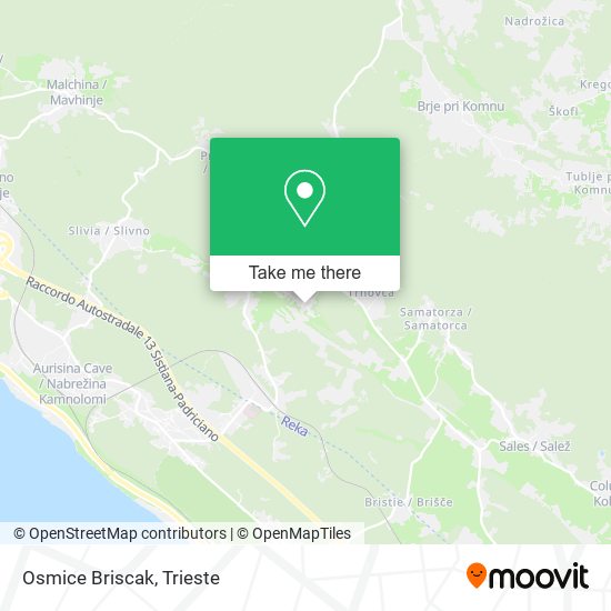 Osmice Briscak map