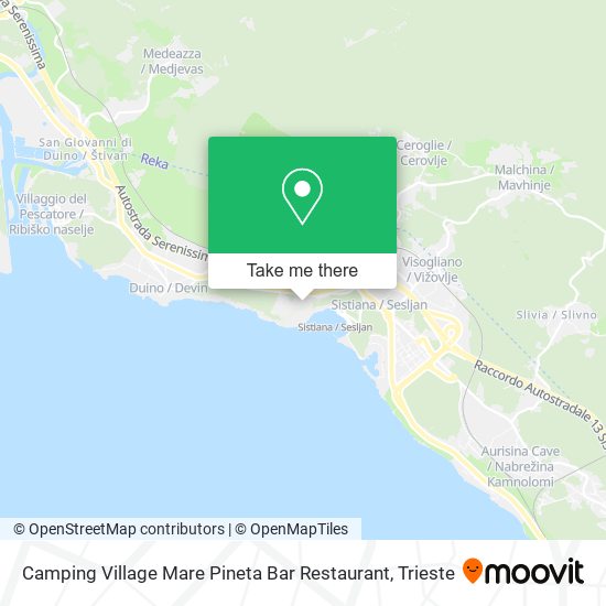 Camping Village Mare Pineta Bar Restaurant map