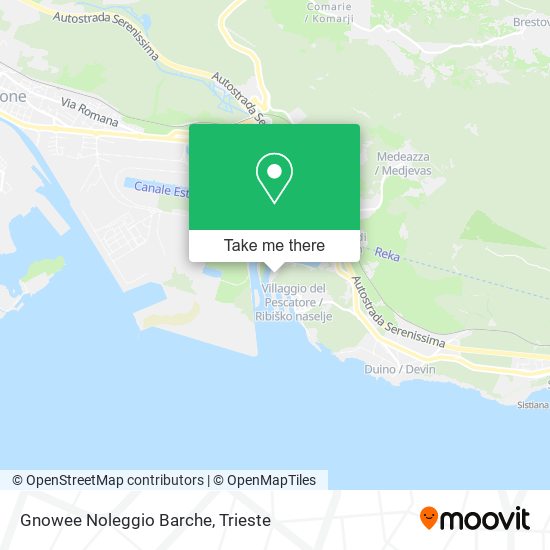 Gnowee Noleggio Barche map