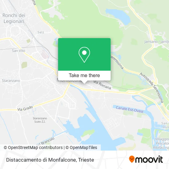 Distaccamento di Monfalcone map