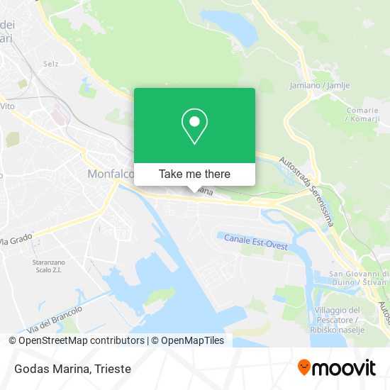 Godas Marina map